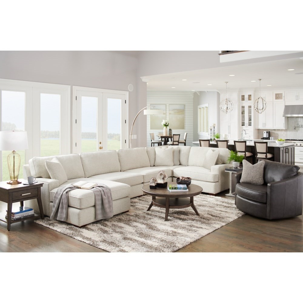 LaZBoy Paxton 60R663+2X60M+6CC+60AD165631 4Seat Premier Sectional